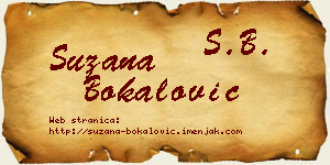 Suzana Bokalović vizit kartica